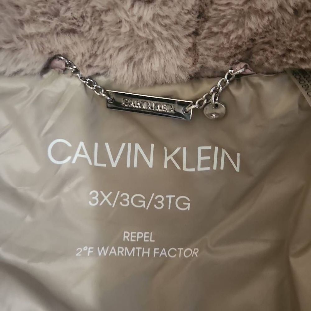 Calvin Klein Dusty Rose Womens Puffer Coat, NWOT, 3XL - Picture 10 of 10